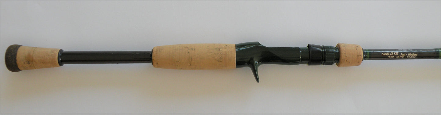 7'2" One Piece Casting Rod: SR003-C1-K22