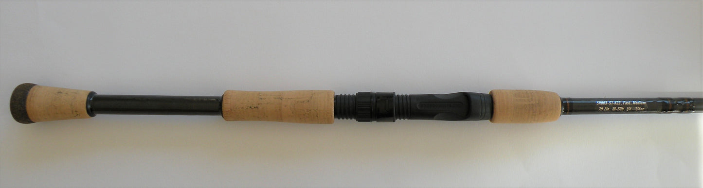 7'2" One Piece Spinning Rod: SR003-S1-K22