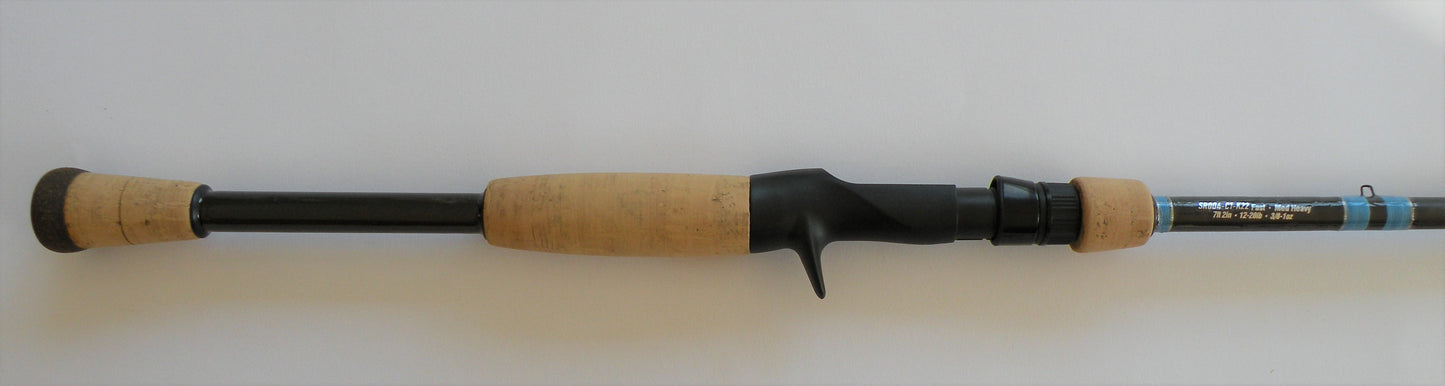 7'2" One Piece Casting Rod: SR004-C1-K22